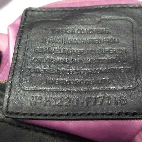 Coach Black Leather Minimalist Utility Career Essential Duffle Hobo Shoulder Bag - Picture 14 of 16